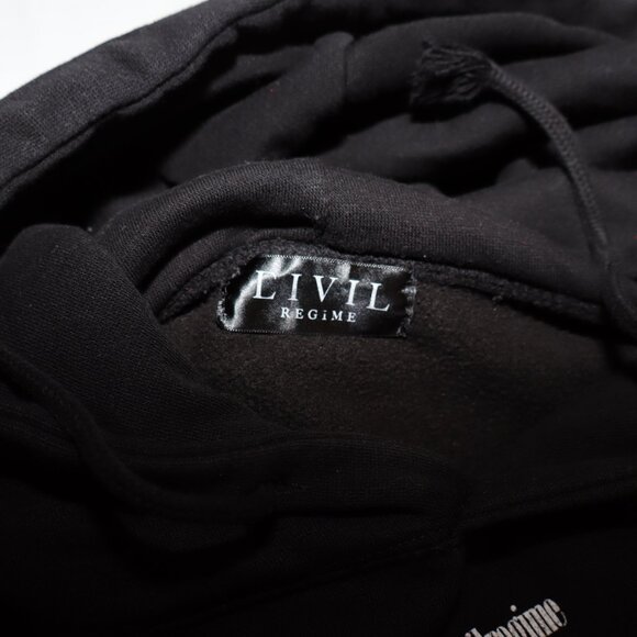 Civil Regime The Rebel Youth Hoodie Black Purple Unisex Size Large* measured EUC - Picture 3 of 7